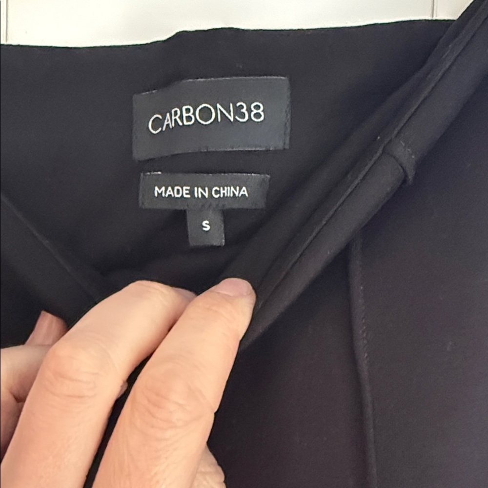 Carbon 38 Sophisticated Black Wide-Leg Women's Pants - Picture 3 of 3